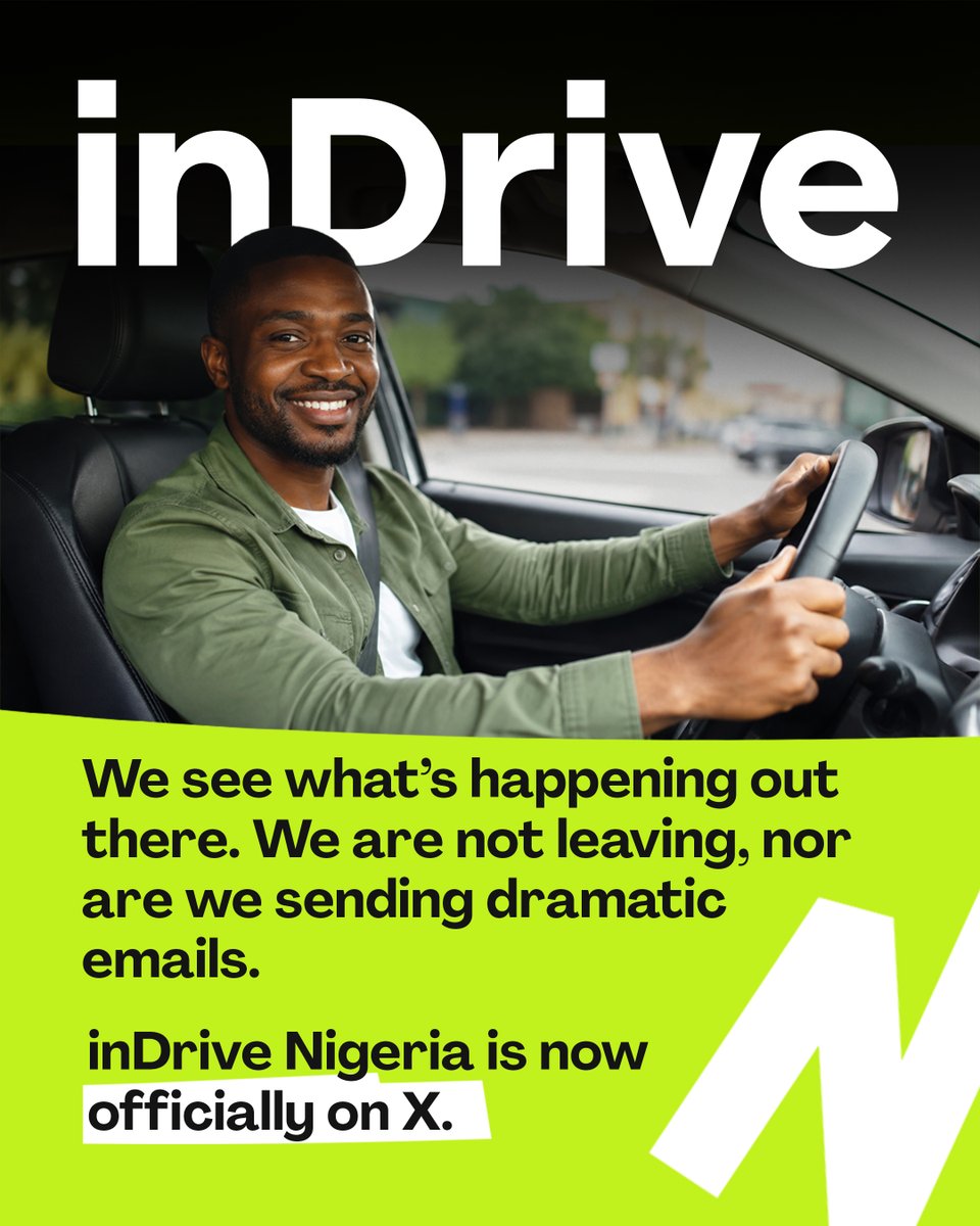 inDrive_ng's tweet photo. We heard there was drama on the timeline, so we pulled up. https://t.co/N5xBc78Ise