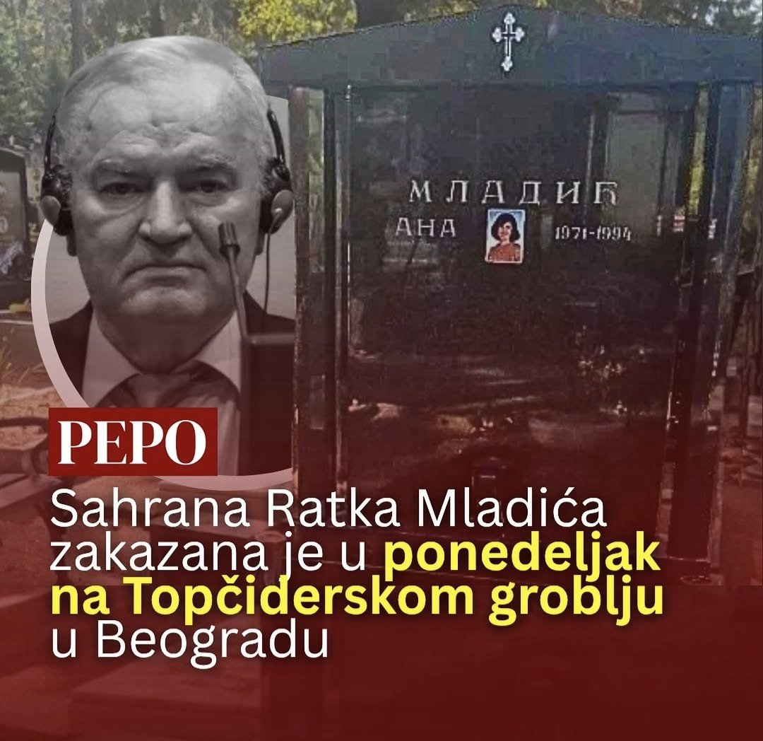 SonjaPecarski's tweet photo. ДАРКО МЛАДИЋ ОДБИО ,,ПРИВАТНУ САХРАНУ".

ХВАЛА ТИ ДАРКО🤝 https://t.co/2G4O9U0tbU