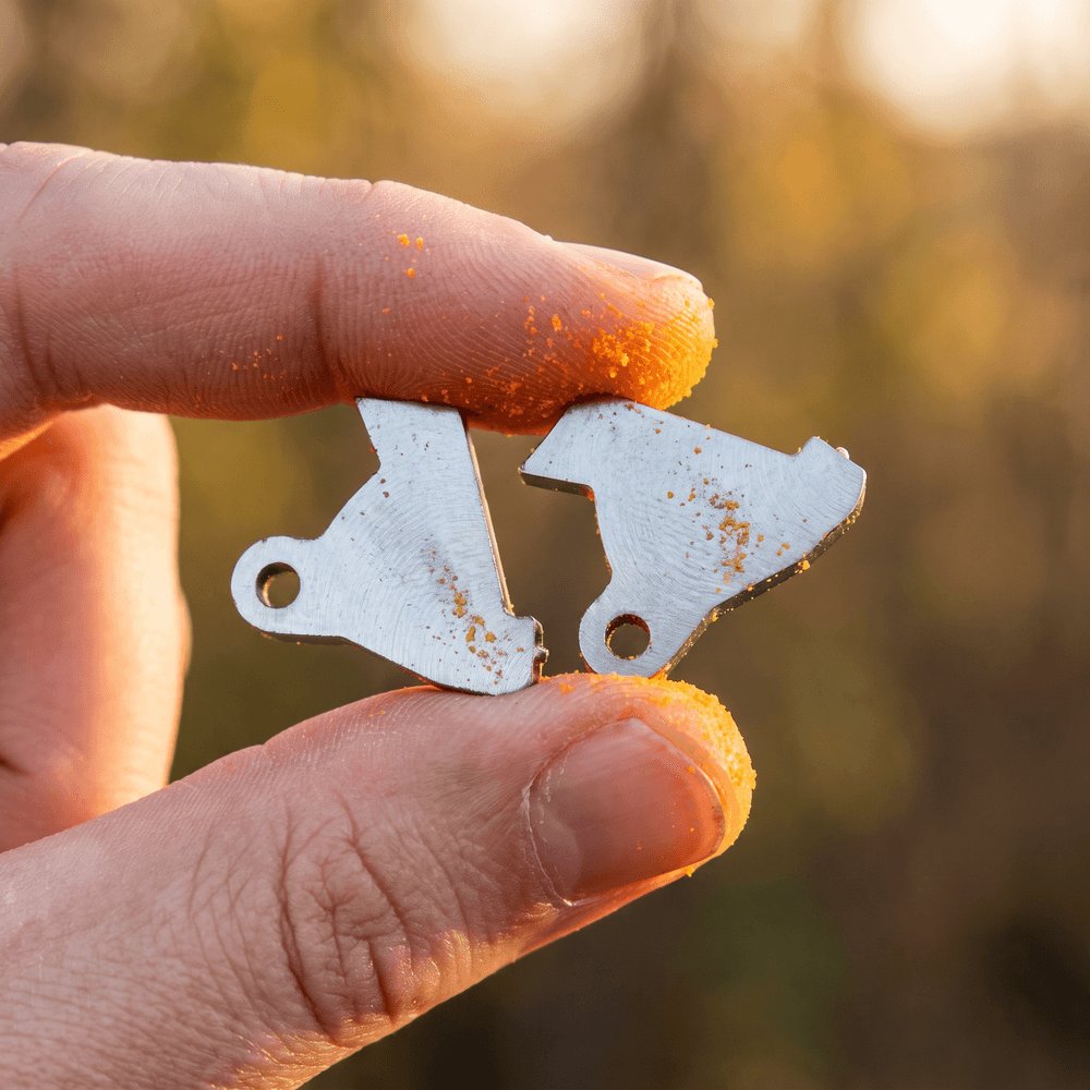 gsgmfg's tweet photo. Cheeto dust: the original Cerakote. 🧀
Tiny stainless parts, huge difference. The TX22 Super Disconnector up close.
#TX22 #Rimfire https://t.co/NGGz3WspPs