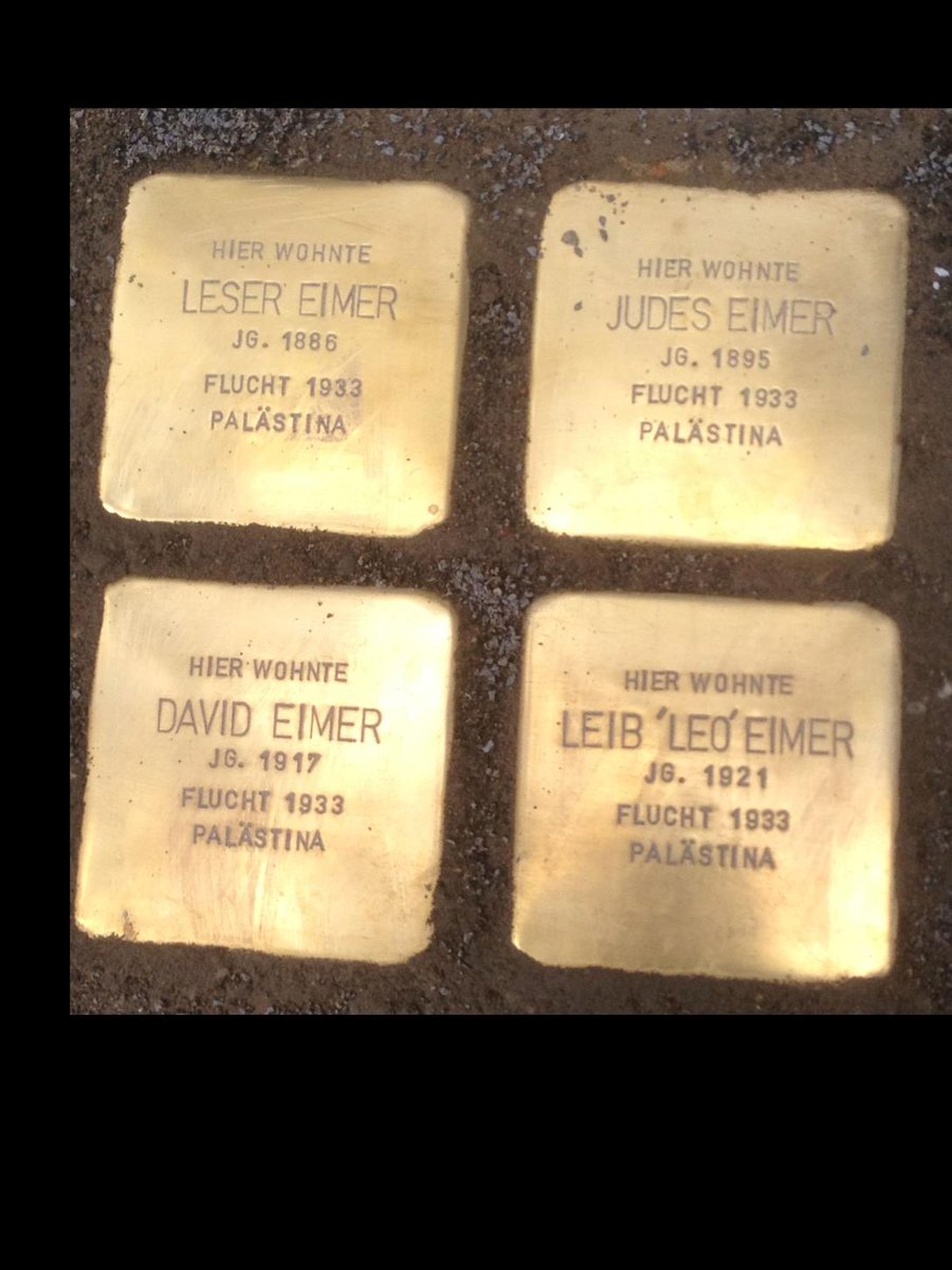 LyiaSato's tweet photo. @weiszer_hetero @EylonALevy Given ur conflation of Zionism with Judaism, u might be unaware that Hebrew was a strictly sacred language-not used for casual speech.

The everyday language of European Jewry was Yiddish. Since it's a Germanic dialect, I presume u require no assistance reading the Stolpersteine: https://t.co/xbVPP6qHFk