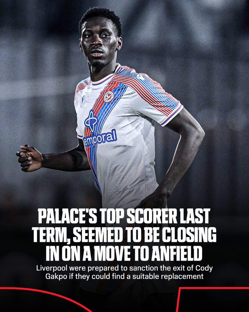 ESPNUK's tweet photo. Ismaïla Sarr will need time to process failed Liverpool move, says Palace boss