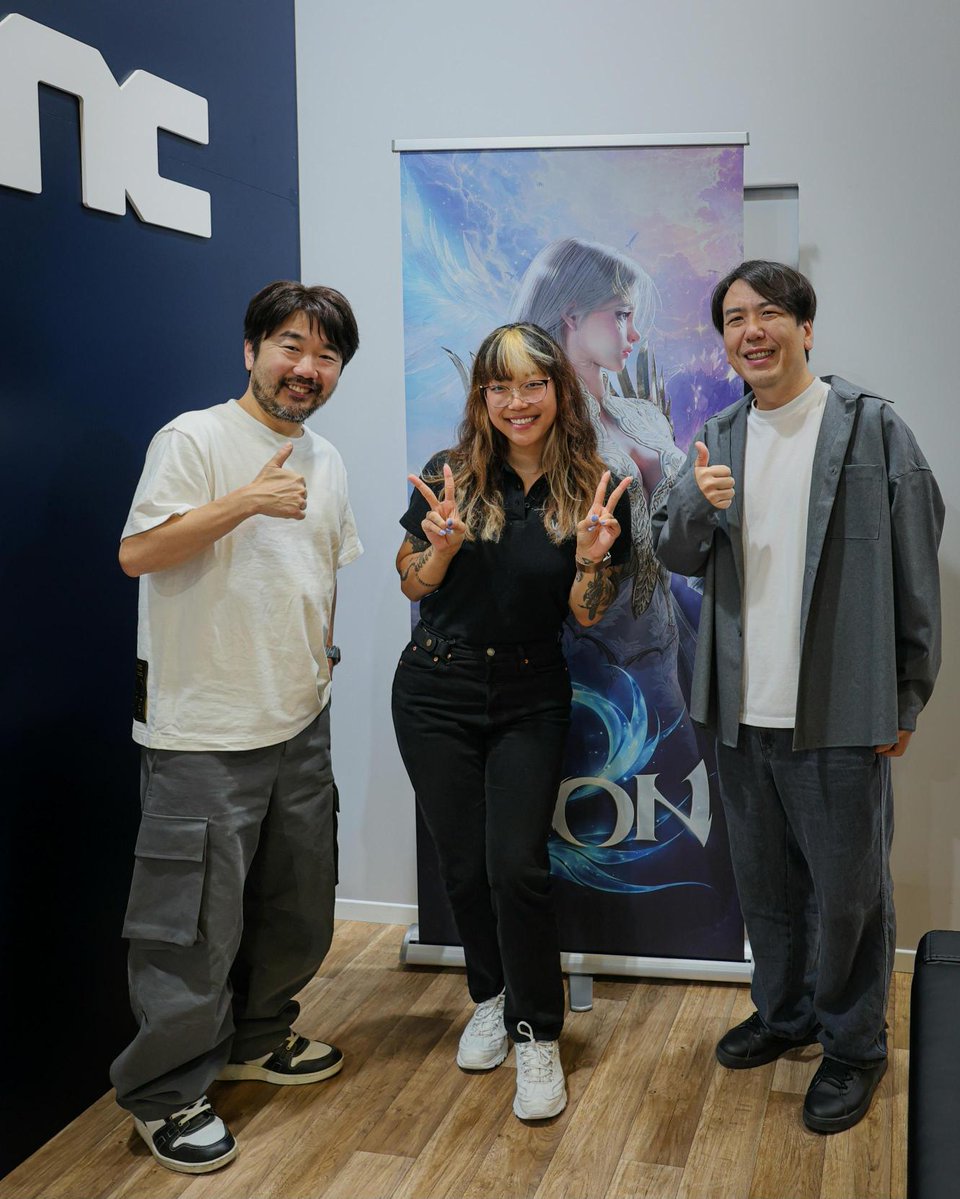 AION2Official's tweet photo. Thank you from the team to everyone for visiting AION 2 at @Gamescom. AION 2 is launching October 5th on PC through Steam and PURPLE.

🪽Wishlist on AION 2 on Steam now https://t.co/xEMS3oFqxT

#AION2 #AION2Global #MMORPG https://t.co/Cf7dRXH5iL