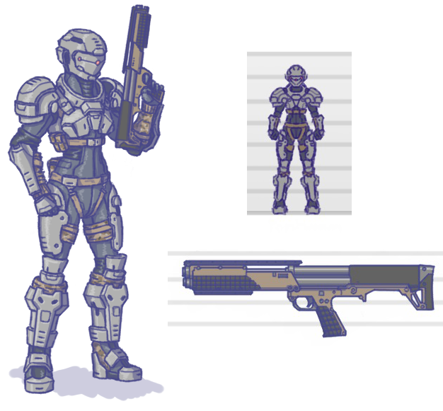 csaurageul's tweet photo. If you're in a discord server with a bunch of your artist friends, especially ones of different skill levels, go make a channel right now dedicated to posting your old art, like really old

not stuff from six months or a year ago that you still like, like I mean ancient and embarrassing shit that you made before you knew what you were doing, share it with others and have a laugh over it

I think its genuinely important to you and your friends to remind yourself how far you've come, especially when it feels like you aren't improving

but, more so, I think its even more important for the other artists around you who are still learning

when you're surrounded by the people whose art you admire, its really easy to assume they were always that good. seeing their old work reminds you that they had awkward phases too, made the same mistakes, gone backwards sometimes, and have had to learn all this stuff one piece at a time, just like you

sometimes the most encouraging thing you can show a beginner artist isn't your best work

have some ancient doodles of mine from over a decade ago, you may notice that I still use a lot of these characters today

Toryu, 2015
ALICE-002, 2015
Fatales Mech, 2014
Portraits of Minx, Ryder, Nocturne, Cammy and Virginya, 2014