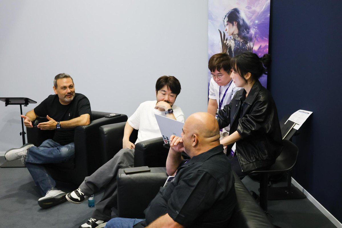 AION2Official's tweet photo. Thank you from the team to everyone for visiting AION 2 at @Gamescom. AION 2 is launching October 5th on PC through Steam and PURPLE.

🪽Wishlist on AION 2 on Steam now https://t.co/xEMS3oFqxT

#AION2 #AION2Global #MMORPG https://t.co/Cf7dRXH5iL