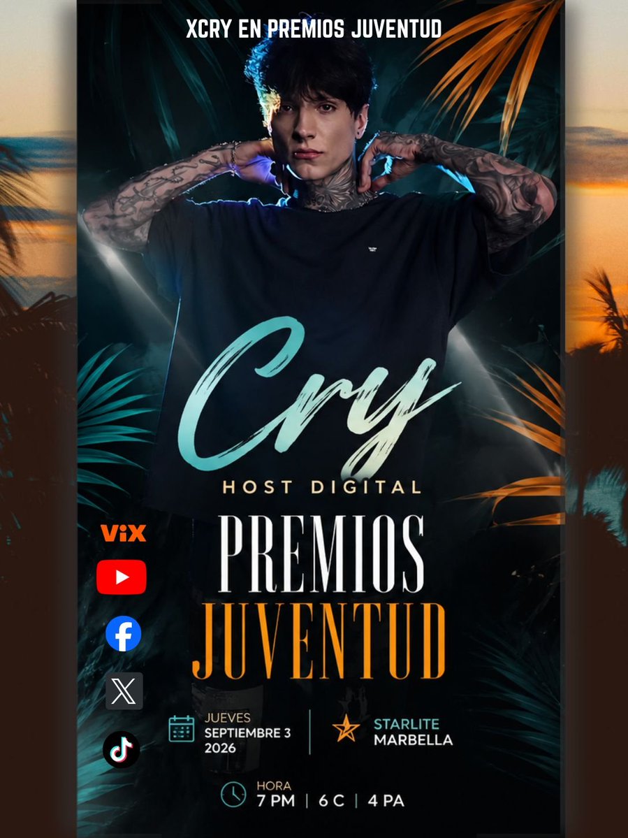 chambacbp's tweet photo. Empezamos!!!
Que accesorios llevarían para el outfit para ir al evento?
XCRY EN PREMIOS JUVENTUD https://t.co/6DXJ8NjsSi