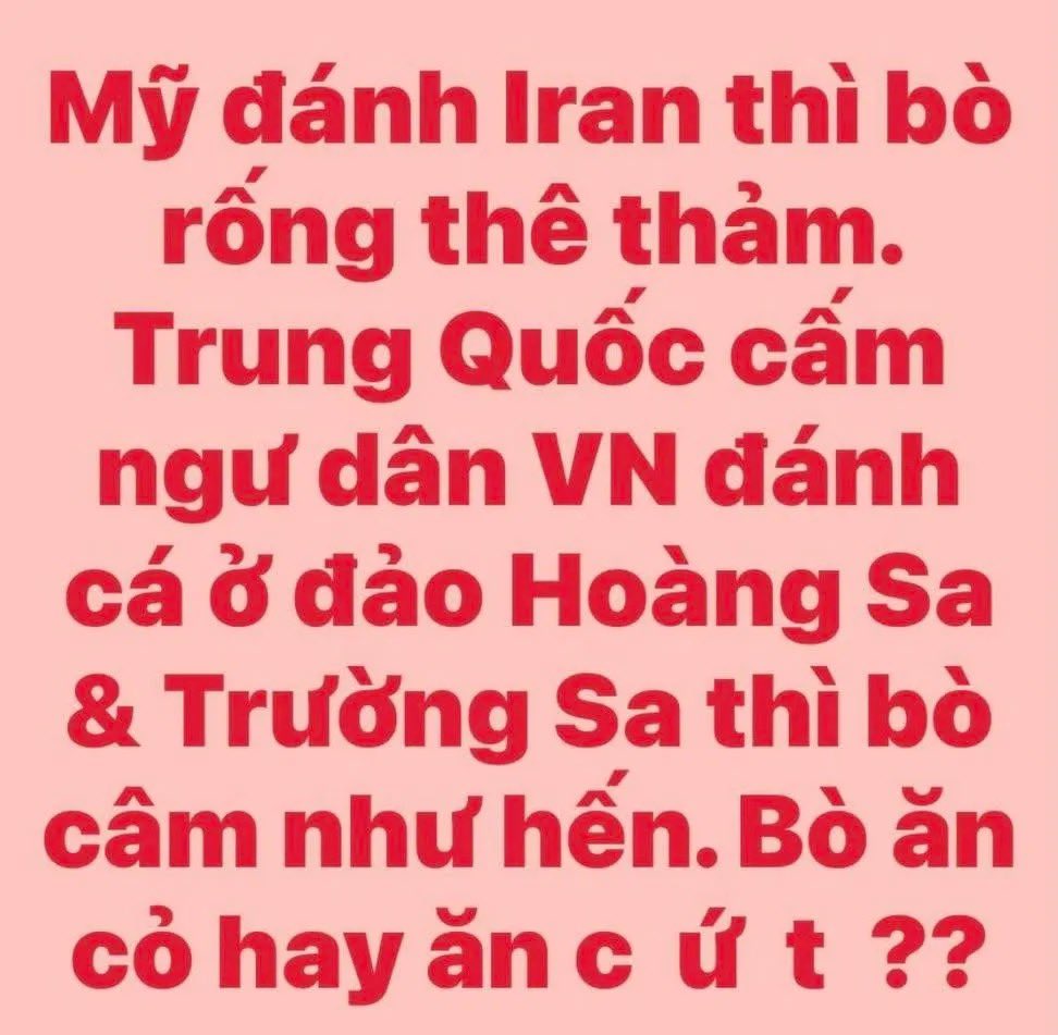 Lulumummim's tweet photo. “Việt Nam, Trung Quốc  núi liền núi, sông liền sông” ( VTV)
Dân nhắc đến Mỹ là phản quốc
Bỏ đò thì bắt tay với TQ đánh úp nhân dân
✅ ĐÚNG NHẬN
❌SAI CÃI
THÂM MỜI BÒ ĐỎ VÀO ĐÂY ĐÀM ĐẠO, BỐ CHAN HẾT TẤT CẢ CHÚNG M. https://t.co/0MHgDexFlH