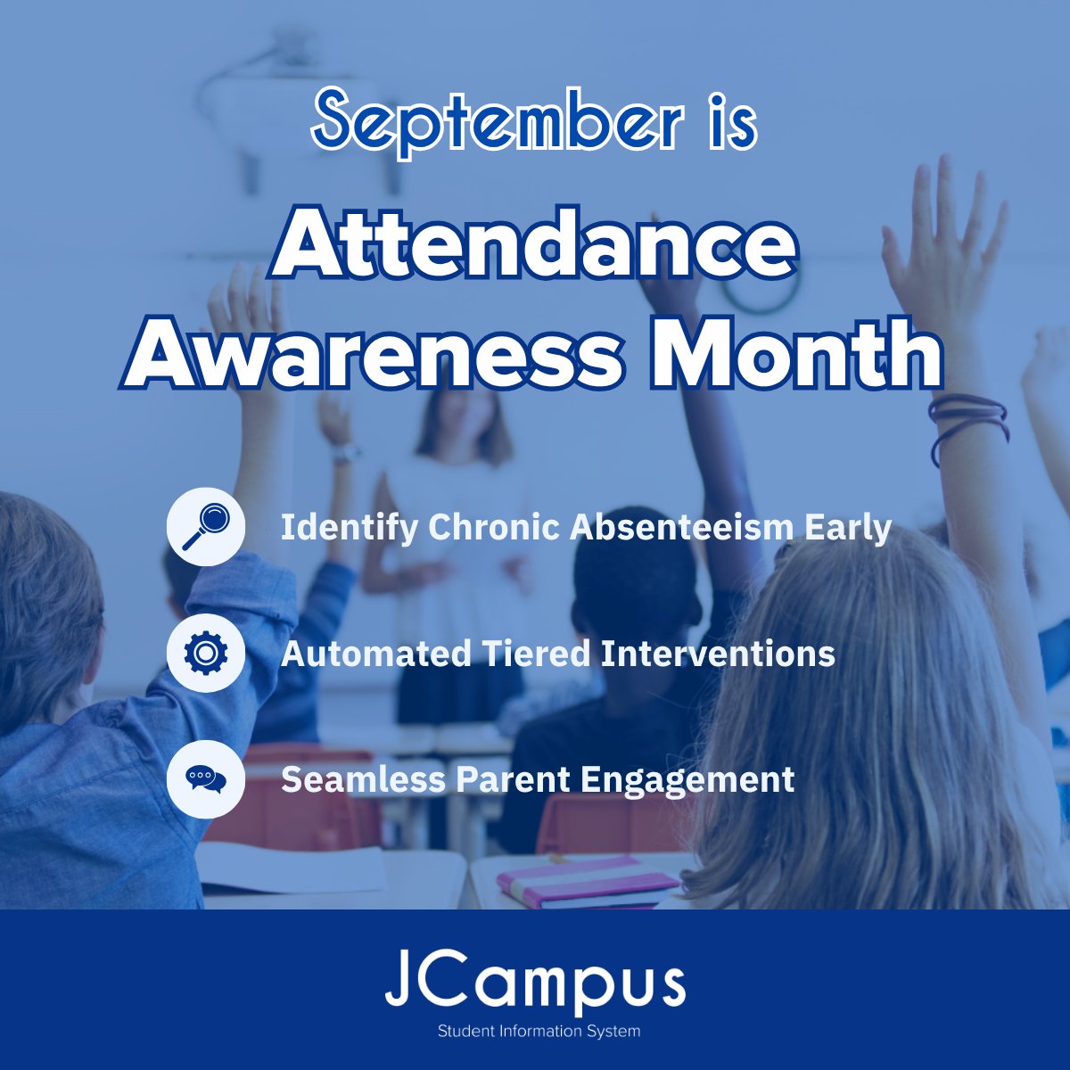 EDgearInc's tweet photo. In Louisiana, attendance isn't just a compliance checkbox. It’s the foundation for student success. As the LDOE rolls out its statewide strategy for Attendance Awareness Month, we’re proud to help districts turn attendance data into real-time action.

#JCampus https://t.co/m8oQmGKx9D