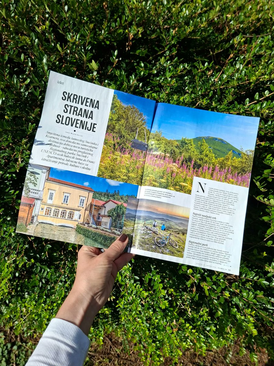 TereseMorgado's tweet photo. Today in Gloria IN, a lovely feature on Ilirska Bistrica—a place offering what many seek on holiday: peace, unspoiled nature, authenticity, and an escape from everyday life. https://t.co/tlnlJnPy2r