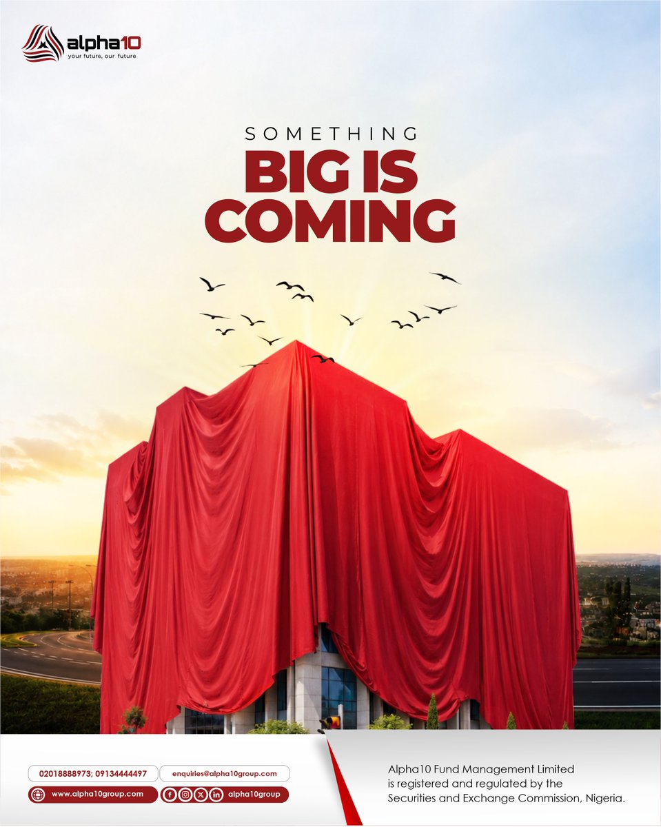 alpha10group's tweet photo. Something big is coming. 👀

We’ve been working behind the scenes, and we can’t wait to share what’s next.

A new chapter. A bigger opportunity. A step towards creating value sustainably.

Are you ready?

#Alpha10Group #SomethingBigIsComing #ComingSoon #CreatingValueSustainably https://t.co/KN5mJA0kIR