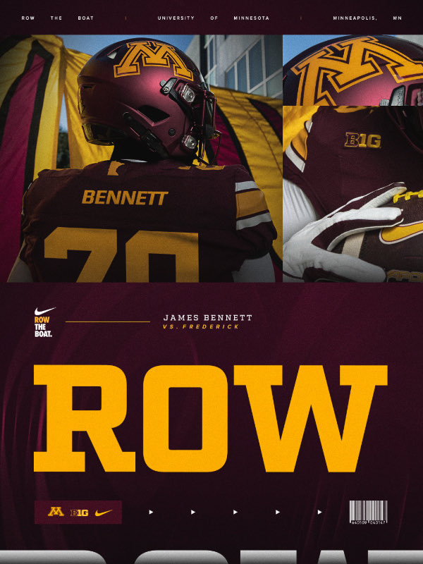 James_Bennett28's tweet photo. Another opportunity this Friday. Appreciate the game day love, Minnesota! 
And good luck tonight against Eastern Illinois!! 〽️ #RTB
@_Coach_Rich @GopherFootball 
@MeadFootball @TrentonLuera14 @SixZeroAcademy @DIAMONDdavelee https://t.co/fxjq7xy9Zz