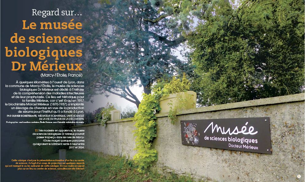 palaisdecouvert's tweet photo. À quelques kilomètres à l’ouest de Lyon, dans la commune de Marcy-l’Étoile, le musée de sciences biologiques Docteur Mérieux est dédié à l’histoire de la compréhension des maladies infectieuses et de leur prophylaxie⤵️ https://t.co/GVqXnhasCx