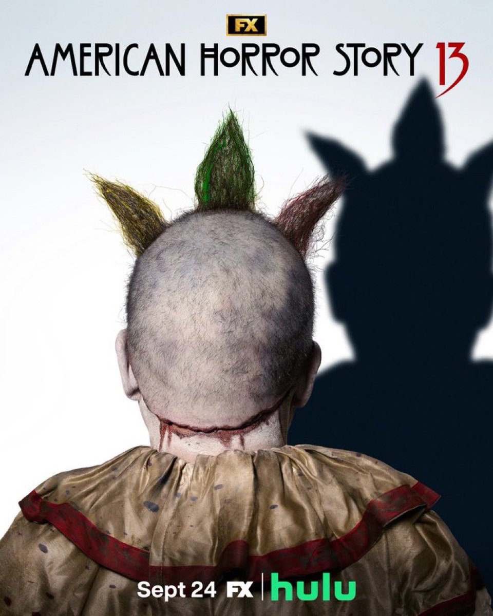 AHS_Source's tweet photo. Your favorite clown is back, this September. #AHS13 https://t.co/zPHF8LSFIB