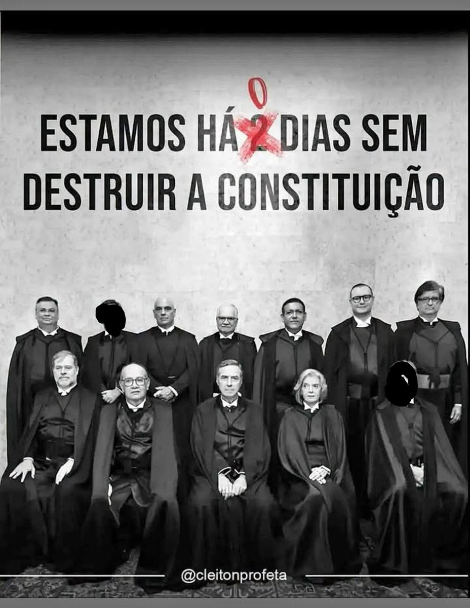 Arlene81134062's tweet photo. Além de destruir a constituição, estão limpando a bund@ tbm ! 
IMPEACHMENT COLETIVO DO STF ! https://t.co/hv92jy4KdT