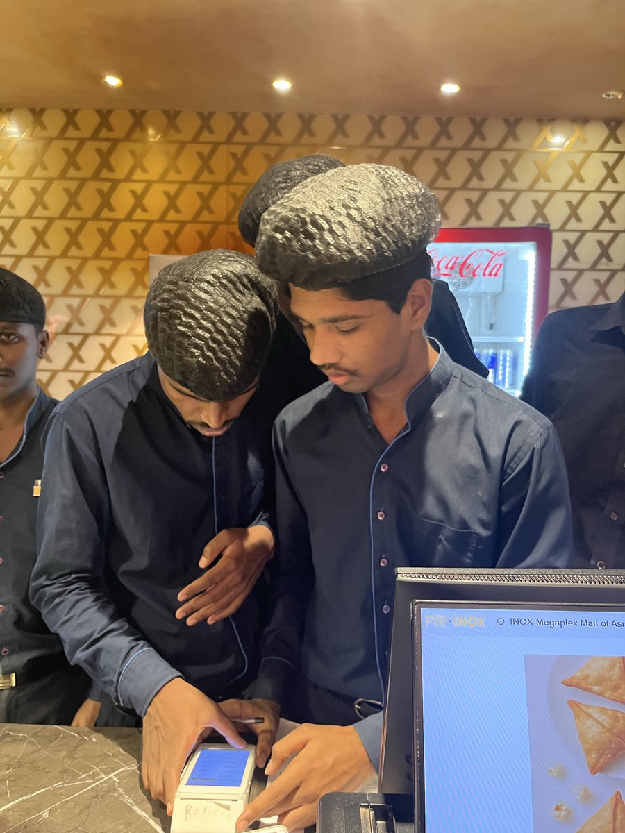 Meggg_B's tweet photo. @INOXMovies @PicturesPVR 
As if signing up for your “insignia experience” wasn’t enough, went to get us dimsums and got to see the hesitation your team had with giving us PHYSICAL bills. I don’t want to share phone no. &amp; m @ liberty refuse sharing it. Puneet &amp; team, do better. https://t.co/e2YhZsuiqa
