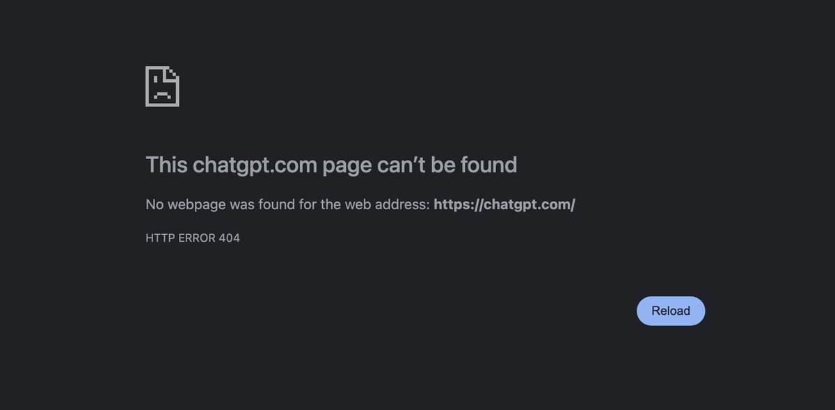 TerryWThompson's tweet photo. Is ChatGPT down for anyone else? #chatgpt #chatgptdown https://t.co/BBe92fTOUu