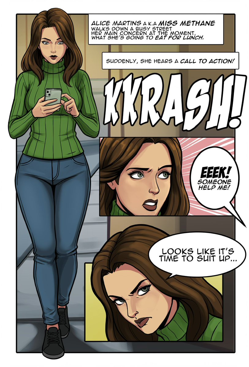 methanep6zh's tweet photo. Miss Methane’s Call To Action 
(Art by @lolotron6) 
#fart #fartfetish #superhero https://t.co/QjVr3dpdZx