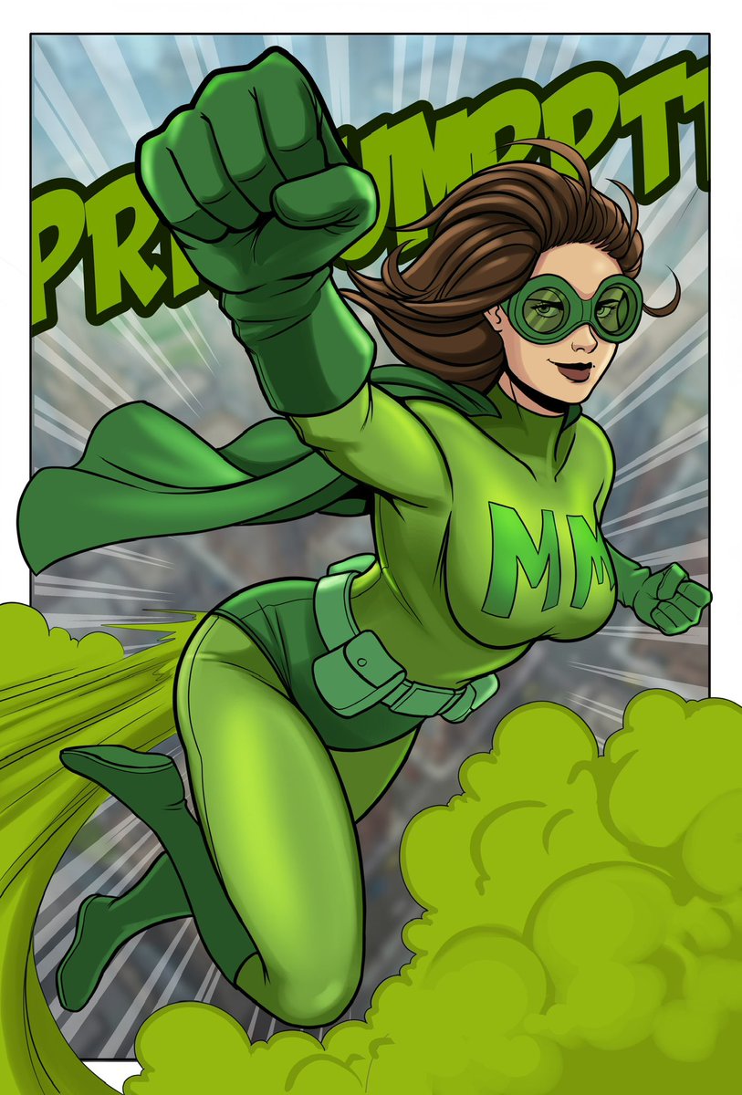 methanep6zh's tweet photo. Miss Methane’s Call To Action 
(Art by @lolotron6) 
#fart #fartfetish #superhero https://t.co/QjVr3dpdZx
