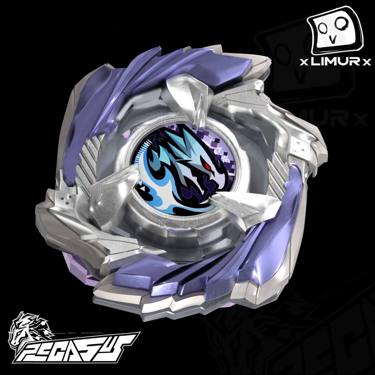 Pegasysjesko2's tweet photo. Lunar Longinus 2-50FL
A BXE Attack Type Bey.
Ability - Thanks to 85% of the blade edges being covered in rubber, it possesses an insane spin-stealing ability!
Modelled by me
Designed by x_limur_x on Instagram
#beyblade #beybladex #3dmodelling #beybladecustom #ベイブレードX https://t.co/BhUWYzyUFQ