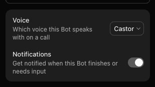 bOpen_AI's tweet photo. Grok @bot is getting voice call integration with @spacexai voice agents! Just noticed this dropdown in the UI on the bot details screen. https://t.co/tkHWhA59Aj