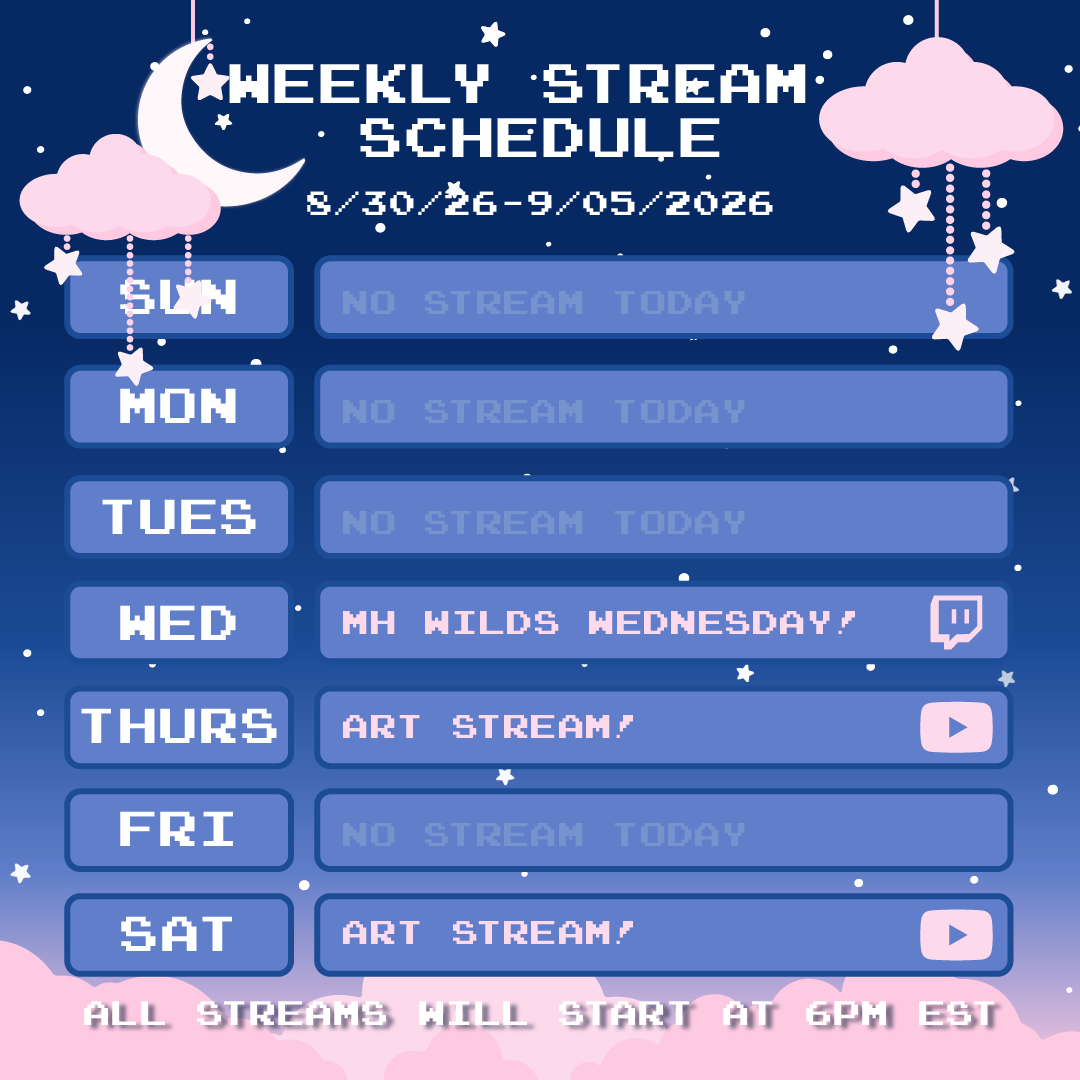 deathbybunny111's tweet photo. One day I'll get the hang of posting on multiple platforms on time

Sunday was not that day T^T
.
.
#pngtuber #streamschedule #twitchstream #youtubestream #gamingstream #artstream #digitalart # https://t.co/ja8wqfDyiV