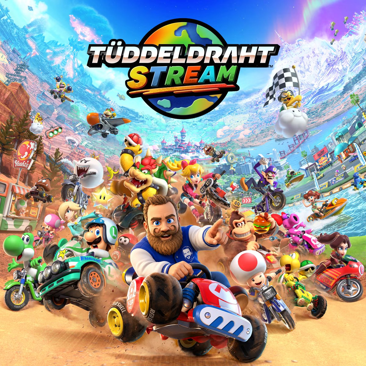 Tueddeldraht's tweet photo. VORSICHT BANANE 🍌
Weil ich so gut im "Flow" bin, machen wir die Strecken in Mario Kart World heute wieder unsicher im Stream.

ab 19.30 Uhr darf zugesehen und mitgerast werden. 

#Twitch #Stream #Switch2 #Nintendo #MarioKart #MarioKartWorld
https://t.co/r4bb7uEWuM https://t.co/dePIZfSJw6