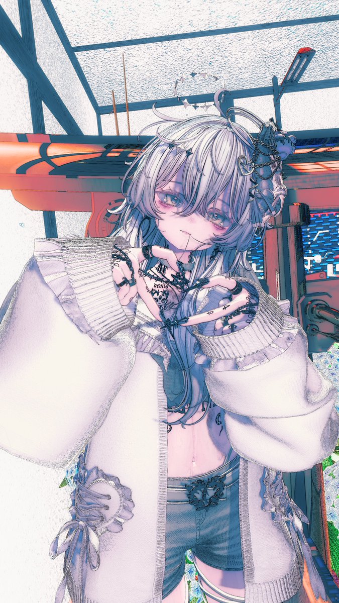 Hosigami1016's tweet photo. #Sio_3D #CHOCOLATERICE_vrc https://t.co/y9z0VttFa0