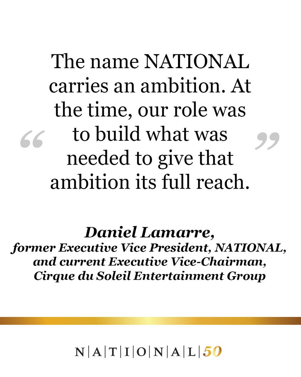 NATIONALPR's tweet photo. #50Years50Stories | Building What Ambition Demands 

In 1984, when Daniel Lamarre joined NATIONAL, the Firm was already established in Montreal. But a key question emerged: how do you grow an organization beyond its home market without losing what makes it strong? 

Daniel brought experience from Burson-Marsteller and a clear conviction: becoming truly national meant more than opening offices elsewhere. It required strong teams, credibility in new markets, and an identity that could resonate across the country. 

The opening of the Toronto office in 1986 became the first proving ground. Daniel recruited Ed Gould, a former Burson-Marsteller colleague, and helped lay the foundation for a pan-Canadian presence. In Toronto, the Firm adopted the name National Public Relations, reflecting its ambitions. For the French-language market, Luc Beauregard found the formula that would bring the offices together under one banner: Cabinet de relations publiques NATIONAL. 

The name did not solve everything. But it set a direction. It forced the Firm to define what it wanted to become, and to build the means to get there. 

A few years later, in 1995, that ambition took on new weight with the acquisition of Burson-Marsteller’s Canadian operations. For Daniel, who had left the organization a few years earlier, the moment was symbolic. For NATIONAL, it was transformative. The Firm gained scale, strengthened its presence across the country, and continued its evolution into a truly pan-Canadian firm. 

Looking back, this chapter is less about a sequence of business decisions than an approach to leadership. Thinking bigger means building deliberately: finding the right talent, creating a real presence, and giving ambition the means to endure. 

Thinking bigger is one thing. Building what it takes to get there is what makes it real. 

Thank you to Daniel Lamarre for sharing this story.

#NATIONAL50