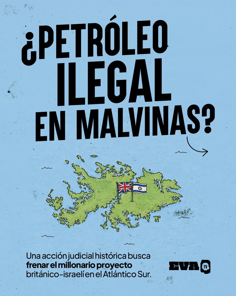 evaenvivo's tweet photo. ¿Qué pasa con el petróleo en Malvinas? ​⟶ 

» El amparo fue presentado por @AbogadesAmbient  y @cecimlaplata https://t.co/mnEMDh2gRJ