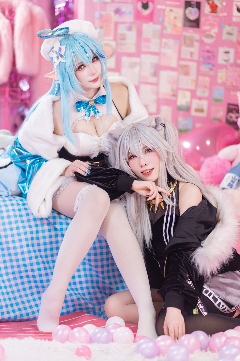 ItasocRia's tweet photo. Shishilamy time~ ♌️☃️

♌️ @ItasocRia 
☃️ @Dai_Cosplayer 

#らみあーと #ししらーと #ししらみ #LamyArt #ホロライブコスプレ https://t.co/VHo0QhKMH0