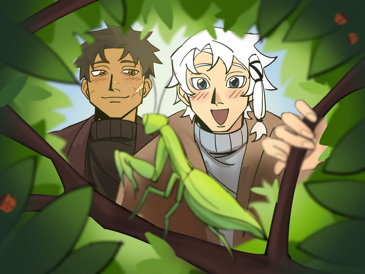 hokuyura's tweet photo. thank you so much @baja_blasteroid for comming me this scene from their wonderful hakuhiro fic! please go check it out! this scene is from chapter 3 and it’s absolutely lovely hehehe https://t.co/WLBYEcqh22