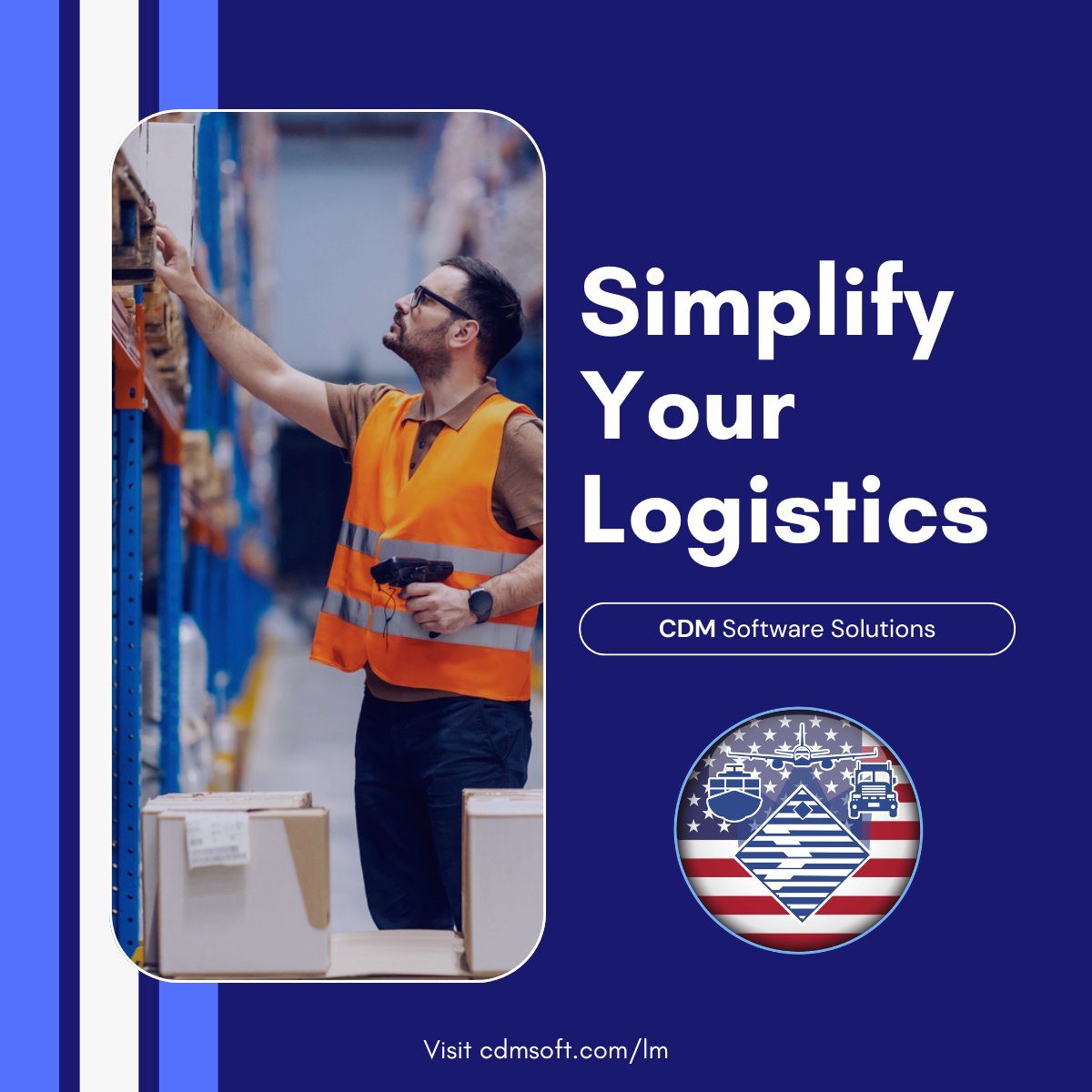 CDMAIM's tweet photo. We have your IT covered for every step of your freight's journey, from completing documentation requirements to providing shipment status to customers. Simplify your #logistics.

#freight #freightforwarding #transport #shipping #import #export https://t.co/lp6kcB9WDt