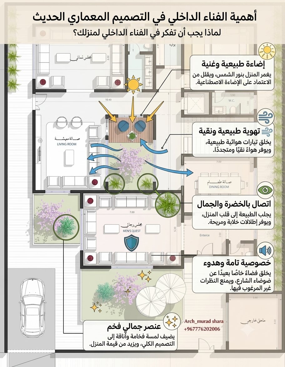 murad_arch's tweet photo. فخامة الفناء الداخلي 

#مخططات_فلل #مخططات_دور_واحد #مخططات_دورين #تصميم #واجهات #كود_البناء_السعودي https://t.co/kQ9ChaAJ60