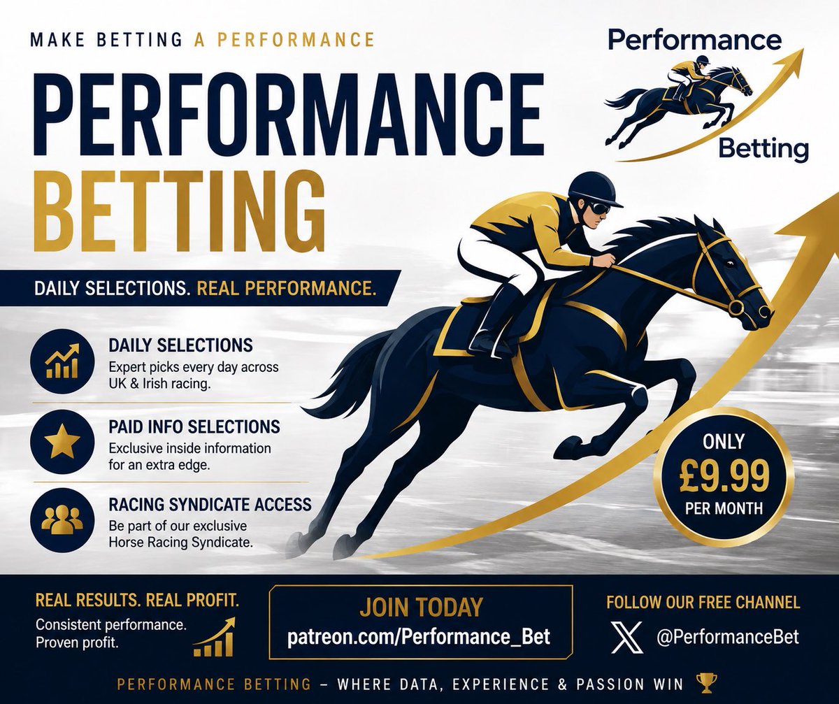 Performance_Bet's tweet photo. 10 new members signed up today 🤩

Thank you for your support, I really appreciate it! 

Let’s get that profit 💰

https://t.co/SHP4jythp6

#horseracing #tips #VIP #Patreon https://t.co/ByoP33QNni