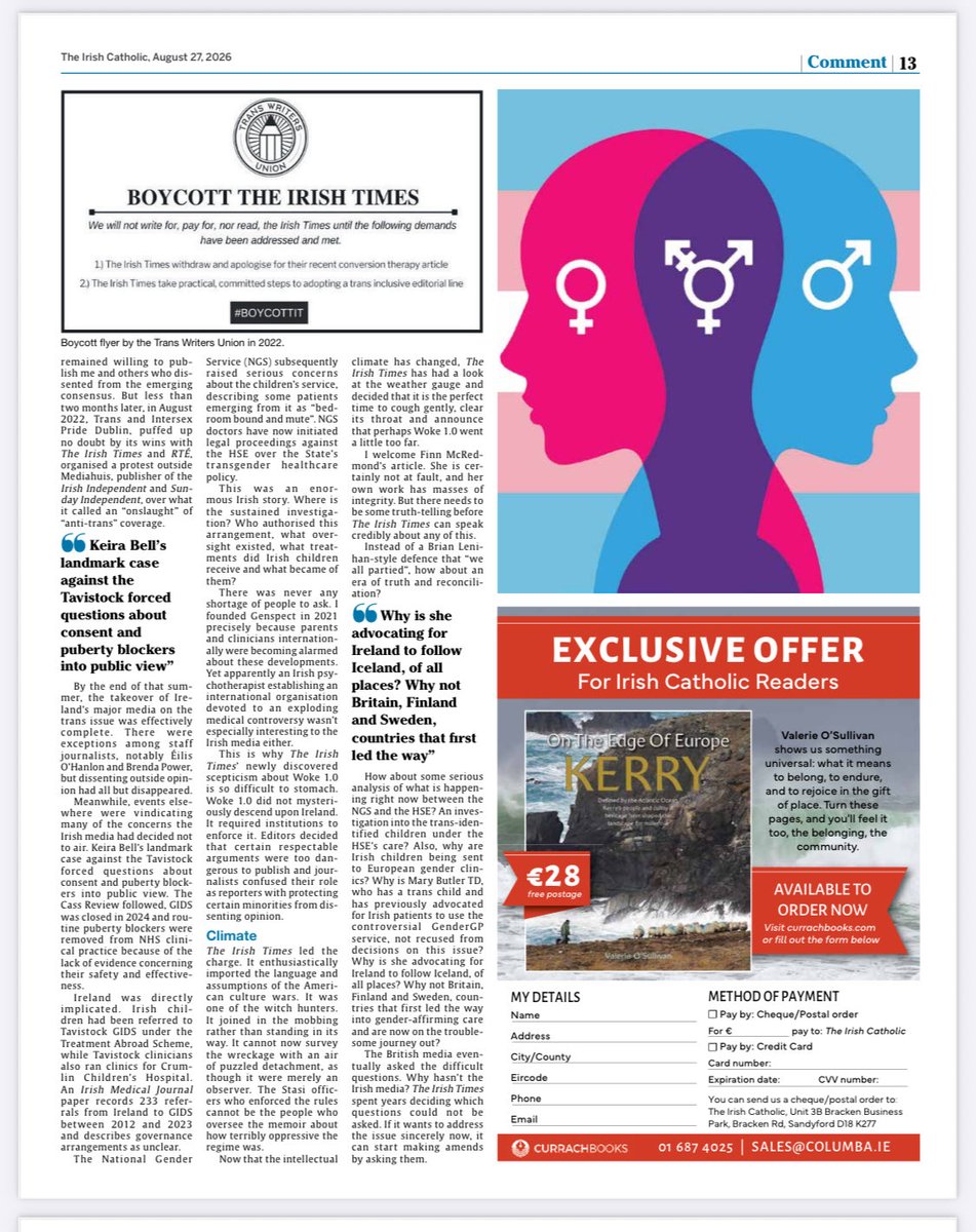 stellaomalley3's tweet photo. I often wonder what’s going on in the offices of @IrishTimes and @rte when scandals such as the latest “chest-feeding males” breaks. I’ve no doubt they want to slide back into credibility and pretend “we all partied” during Woke 1.0. 

But we didn’t. 

People had their lives ruined. People like me had their reputations ruined. 

I tracked the exact actions of the Irish Times and RTE that led us from a basically civilised society in 2017 to “chest-feeding males” in 2026
@nwl88444048