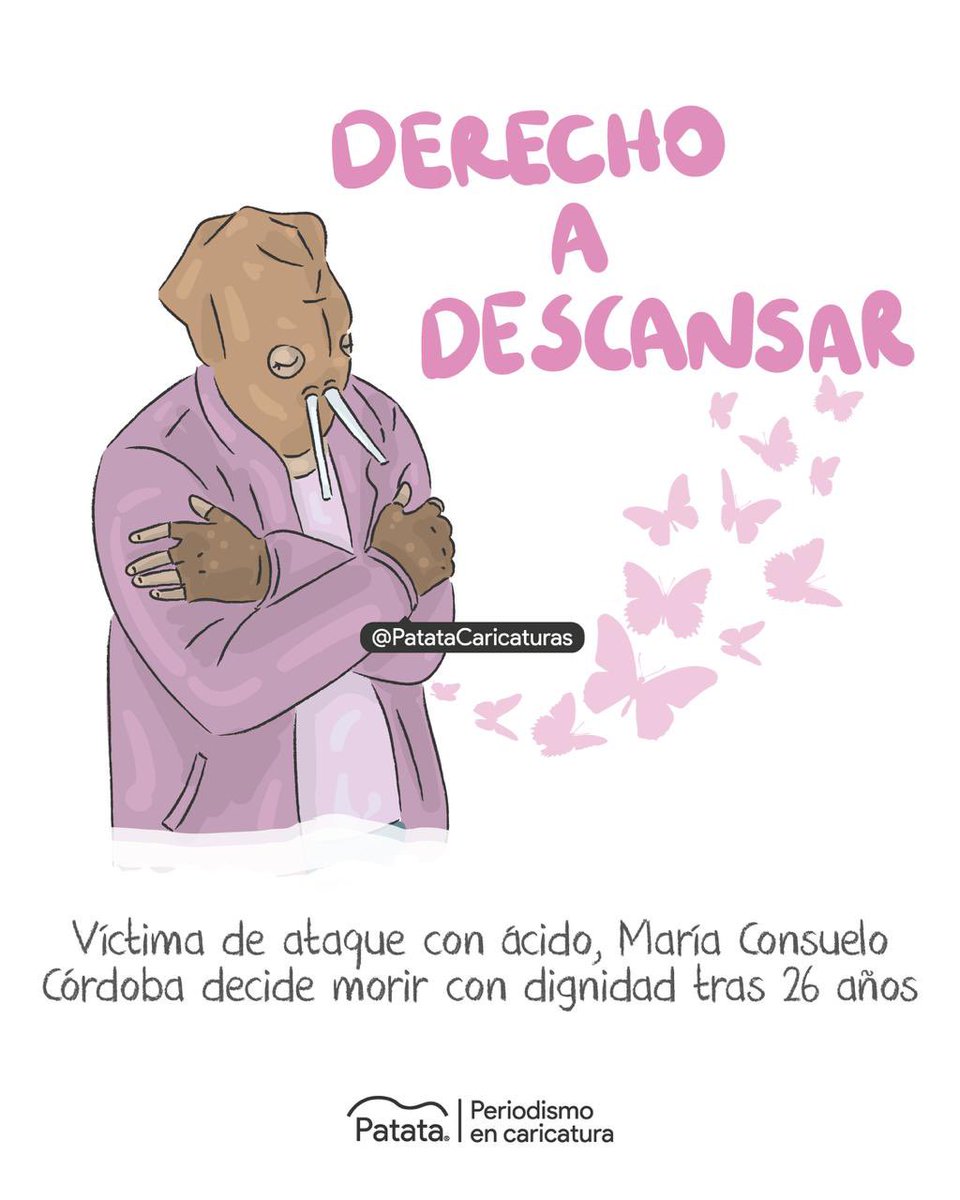 PATATAdibujo's tweet photo. El derecho a descansar de María Consuelo Córdoba ❤️‍🩹🦋
🧵 https://t.co/MX2qZYNQvo