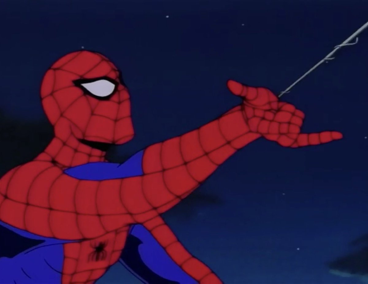 WebLingerparker's tweet photo. @OutriderRush “ OK well I’m out of here. Take care of yourself weirdo.”

Spidey shot his web moving away. https://t.co/6dHXFOeSkI