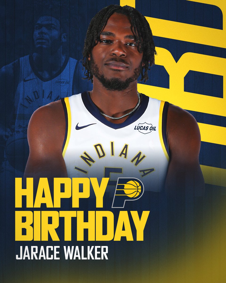 Pacers's tweet photo. Join us in wishing Jarace Walker a happy birthday 🎊 https://t.co/25XS3MlmqU