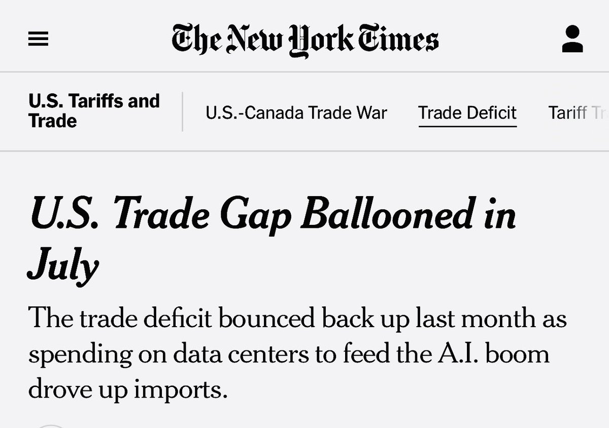 RonFilipkowski's tweet photo. Trump and Nutlick said we would be running a surplus by now because of tariffs. According to Trump, a trade deficit means other countries are “ripping us off.” I guess they are ripping us off even more under Trump. https://t.co/mC5EARK8hA