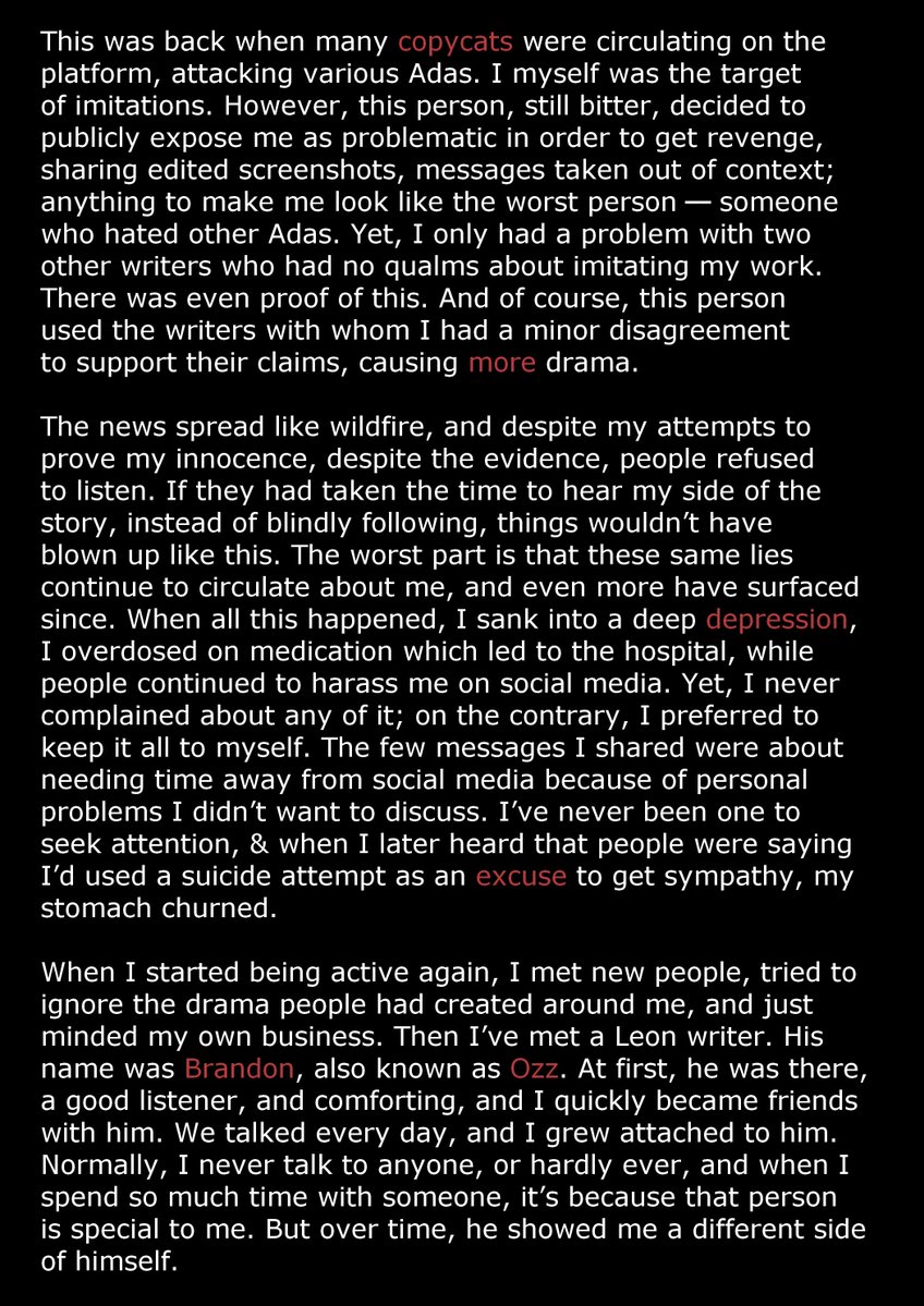 Papillon_Carmin's tweet photo. ⠀
【 ── 红蝴蝶 】:

Today, I decided to share my story
with you. Any sharing is appreciated.
People deserve the 𝙩𝙧𝙪𝙩𝙝; especially
those involved against me for no
reason ── Take care of you, guys.
⠀ https://t.co/aHUVW3fSqc