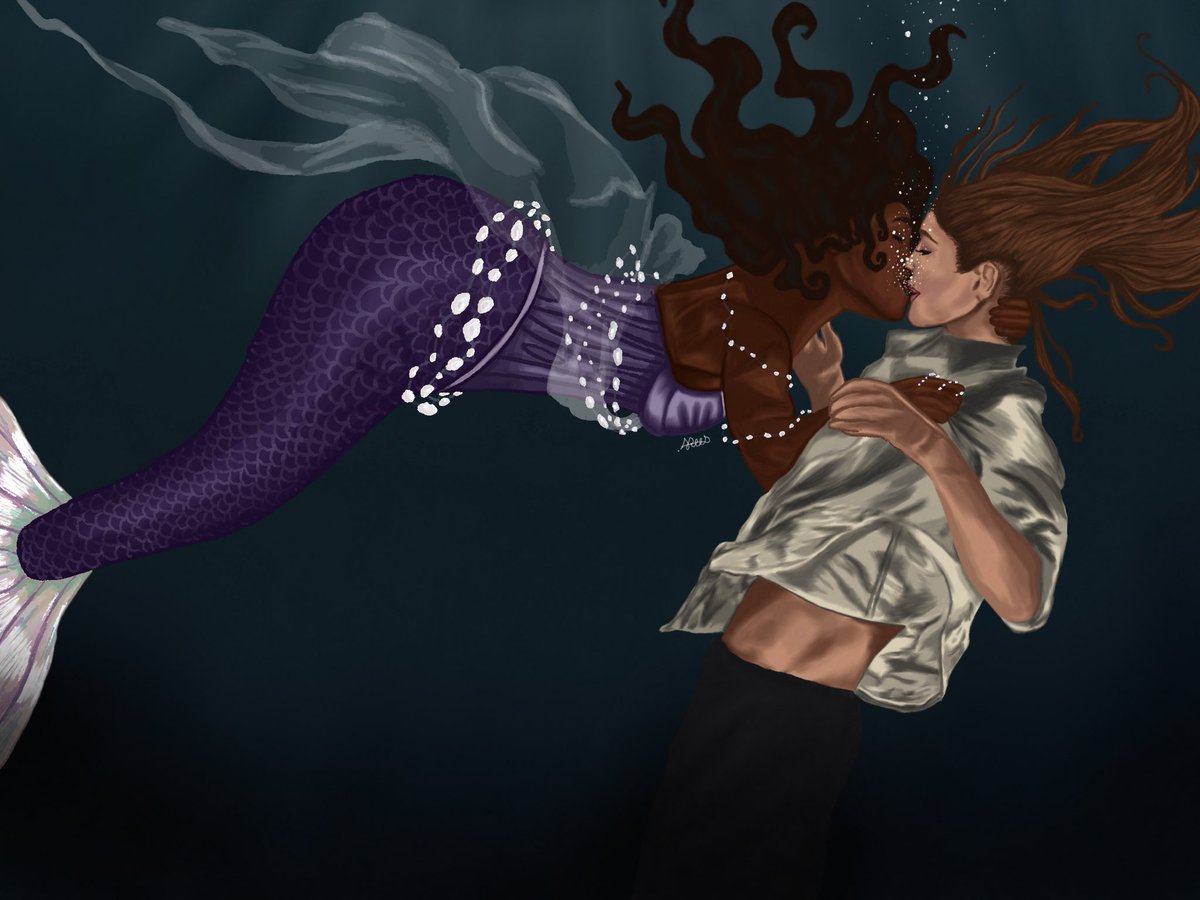 HandfullOfRocks's tweet photo. More mermaid michaela x pirate francesca 

#bridgerton #FRANCHAELA https://t.co/ycXL3OeO0p