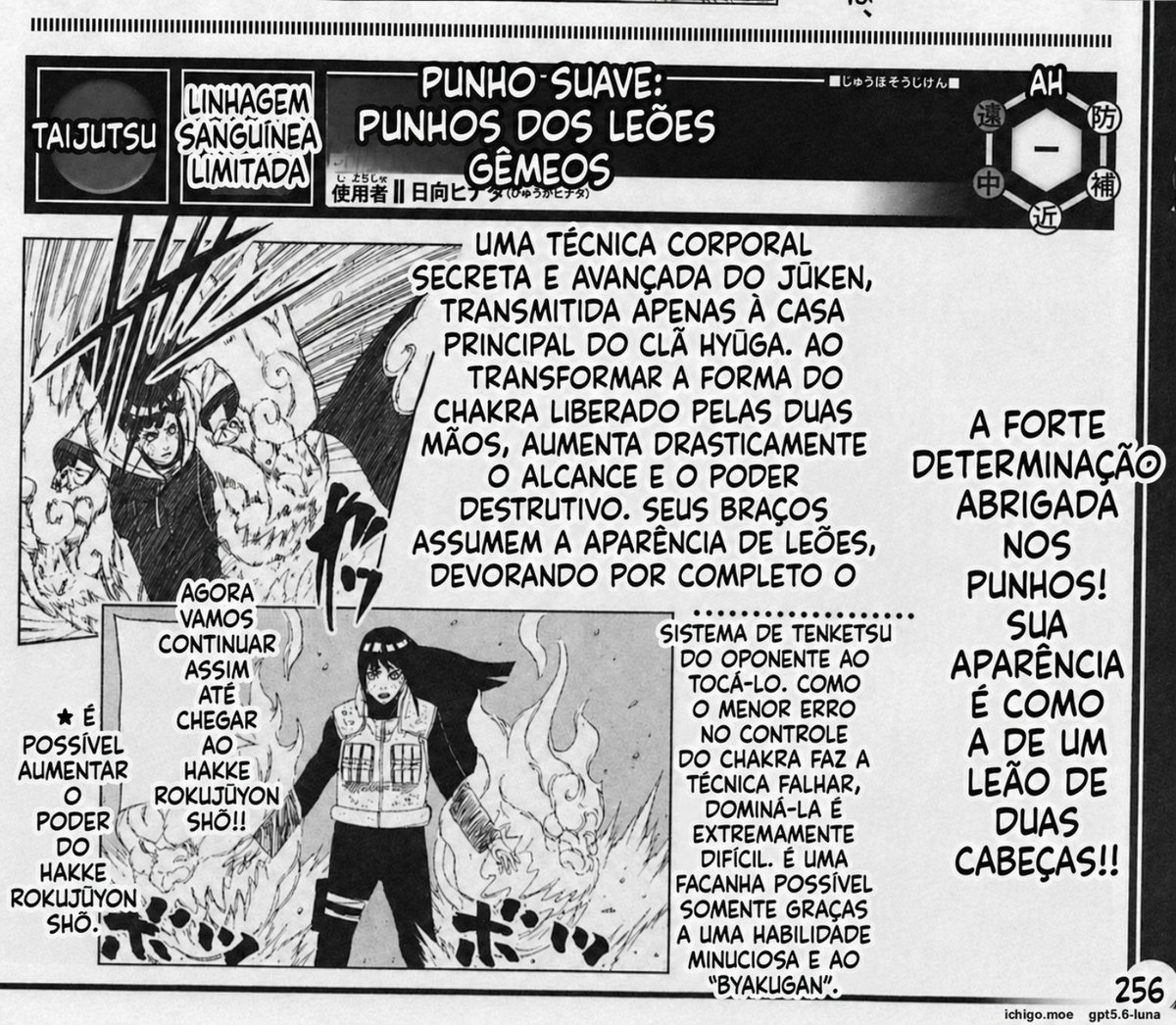 anastascristos's tweet photo. Fun fact: Hinata's Twin Lion Fists jutsu are WAY more powerful than you might think. In the original Jin no Sho databook, the raw text says they don't just drain chakra. They completely devour the enemy's chakra system with a single touch! 🧶 https://t.co/ZPFCtD1tlz