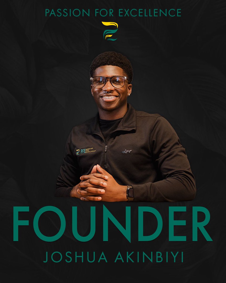 PFEteam_'s tweet photo. Years in the making. Eyes on what’s next.

Josh Akinbiyi, Co-Founder of PFE.

Every step along the way built toward this moment.

#GrowBeyondExpectations #PFE https://t.co/EHQ2shxudb