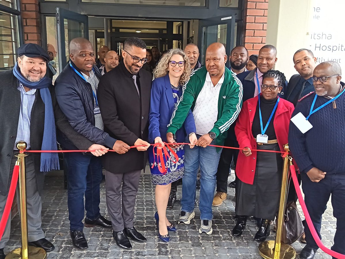MireilleWenger's tweet photo. Today we opened the new R87.41 million, 30-bed Acute Psychiatric Unit at Khayelitsha District Hospital!

Designed to support safety, dignity and recovery, it is the second of three new APUs opening in the Western Cape this year💙

Read more here: https://t.co/IHdJLhKlj7 https://t.co/zmAR6K6Uhq