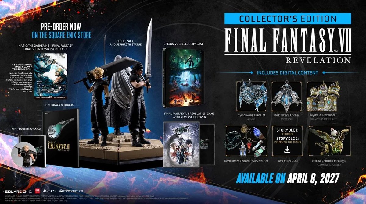RetroFantasy05's tweet photo. The FF7 Revelation Collector's Edition is so cool! Definitely glad I was able to get this! https://t.co/3uunaBhL1H