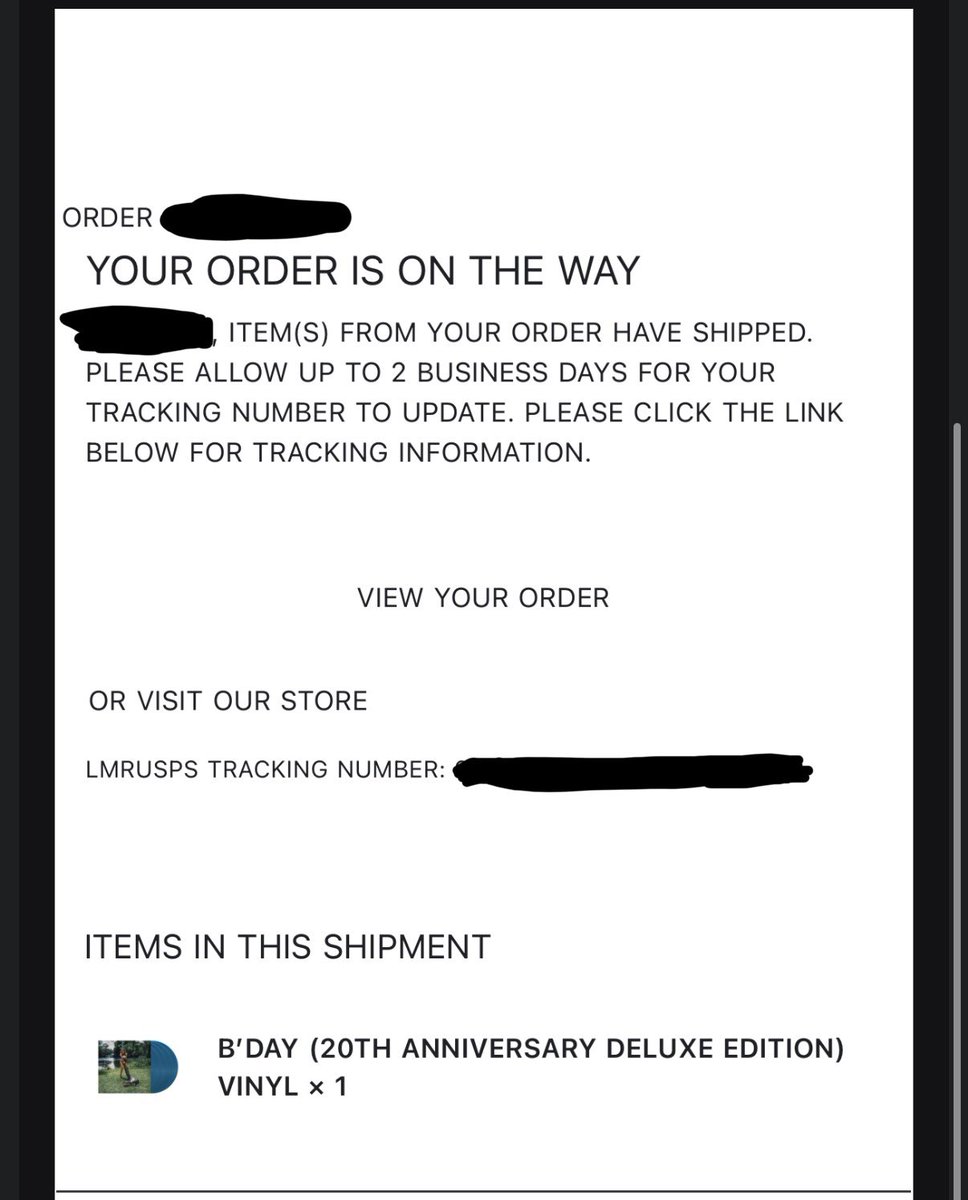 B7Album's tweet photo. B’DAY 20 Deluxe Vinyls are being shipped! https://t.co/Cxh98vsmCL