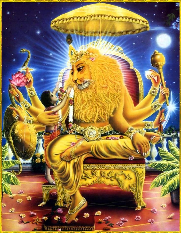 KevatRamKa's tweet photo. बड़े-बड़े देवताओं की स्तुति से जो शांत न हुए, वे केवल भक्त प्रह्लाद की निष्कपट शरणागति से शांत हो गए। भगवान ज्ञान से नहीं, केवल प्रेम से रीझते हैं। https://t.co/v8v2ehPHJ7