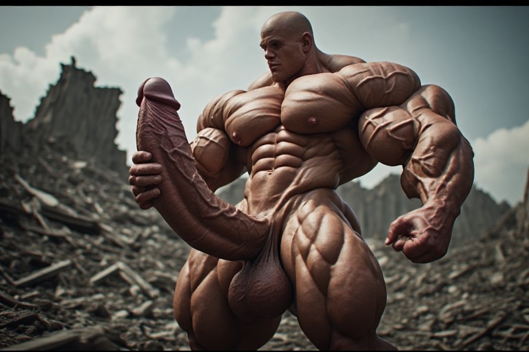 thehuuuge's tweet photo. Is too much of a good thing still a good thing? #aiart #hugemuscles #bodybuilderai #hugebulge #aimuscle #muscleai https://t.co/oCs4N06fTt