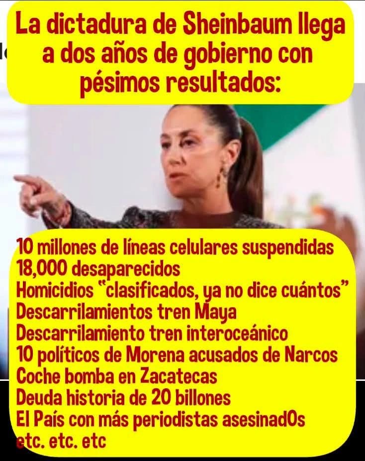 sigmape's tweet photo. @Giancarlo_Fi @PartidoMorenaMx @partidoverdemex @PTnacionalMX @MaluMicher @Claudiashein Entiendan a tiempo @DiputadosMorena @MorenaSenadores @higinio_mtz siguen destruyendo todo a su paso ej sin INAI pero con espurios @SCJN @TEPJF_informa @INEMexico @FGRMexico etc @GobiernoMX FALLIDO CERO CRECIMIENTO para que denuncia si no habra JUSTICIA SOLO IMPUNIDA @AP @nytimes https://t.co/Aft8RPc33a