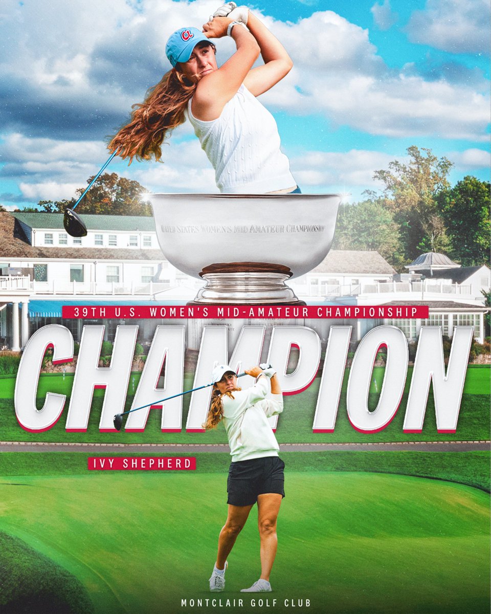 USGA's tweet photo. The best all week at Montclair! 🏆

Ivy Shepherd is the first stroke play medalist to win the U.S. Women's Mid-Amateur since 2018. https://t.co/8HgZm22elP