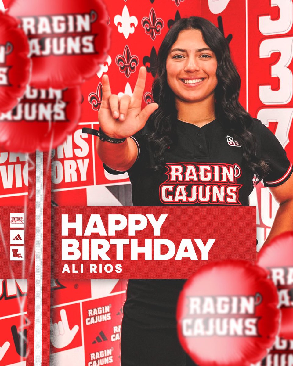 RaginCajunsSB's tweet photo. First celebration as a 𝙍𝙖𝙜𝙞𝙣' 𝘾𝙖𝙟𝙪𝙣 🤟
Happy Birthday, Ali ‼️ 🥳🎂🎈

#GeauxCajuns | @Ali_Rios23 https://t.co/2QmwkmZz7q